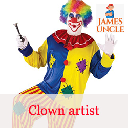 Clown artist Mr. Partha Mondal in Jote Basanta